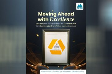 एनएमबि बैंकलाई जर्मनीको कमर्ज बैंकबाट प्रतिष्ठित ‘एसटिपी अवार्ड २०२५’ प्रदान