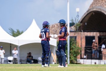 नेपालद्वारा रुवान्डालाई १०४ रनको लक्ष्य प्रस्तुत