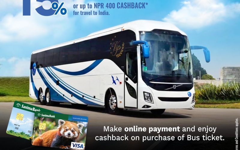 सानिमा बैंकद्वारा बससेवा क्यासब्याक अभियान पुनः सञ्चालन